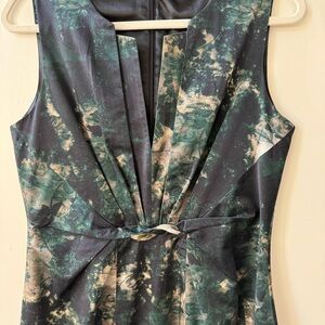 Eli Tahari 100% Silk Sheath Dress Size 12